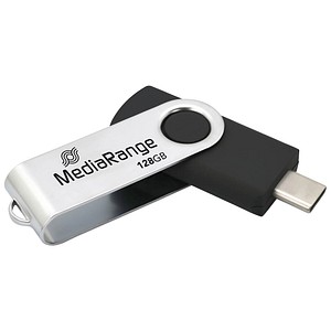 4260664879497 - USB-Stick schwarz silber 128 GB 4260664879497 MediaRange