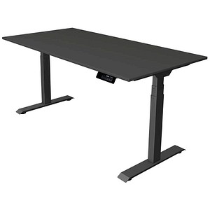 Kerkmann Move 1 stable elektrisch höhenverstellbarer Schreibtisch anthrazit rechteckig, T-Fuß-Gestell grau 160,0 x 80,0 cm