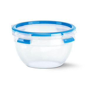 4009049449159 - Clip & Close Frischhaltedose rund 11 Liter Ideale Aufbewahrungsdose für den Transport flüssiger Lebensmittel Farbe blau transparent
