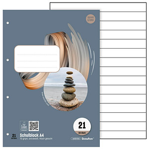 9002244561478 - Schulblock 040450021 Style Lineatur 21   liniert A4 70g 50 Blatt 9002244561478 Staufen