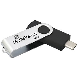 4260664879459 - USB-Stick schwarz silber 32 GB 4260664879459 MediaRange