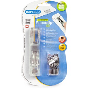 5018505701020 - Supaclip Clip-Spender Transparent 200 mm 1 Spender & 25 Edelstahl-Clips