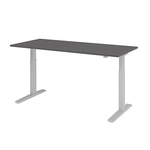 4032062323717 - XMKA19 elektrisch höhenverstellbarer Schreibtisch grafit rechteckig C-Fuß-Gestell silber 1800 x 800 cm 4032062323717 - XMKA19 elektrisch höhenverstellbarer Schreibtisch grafit rechteckig C-Fuß-Gestell silber 1800 x 800 cm