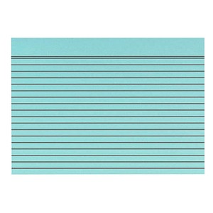 Karteikarten DIN A4 blau liniert, 100 St.