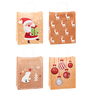 4022792983176 - Geschenktasche 88317-SG Weihnachten Papier Serie 3 Weihnachten Papierkordel Weihnachtsmotive sortiert 26cm x 32cm 4022792983 12 Stück