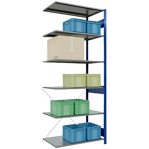 4004514208897 - Anbauregal MULTIplus 150 12666-B enzianblau 1000 x 600 x 2500 cm