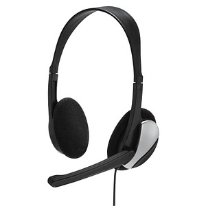 hama HS-P100 Headset schwarz,silber