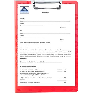 AKTION: LEITZ Klemmbrettmappe WOW 4199 DIN A4 rot Kunststoff, 1 St. mit Prämie nach Registrierung