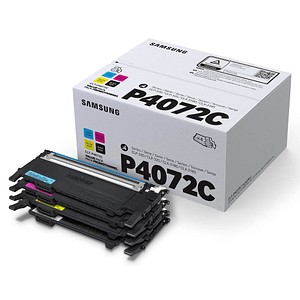 4 SAMSUNG CLT-P4072C (SU382A) schwarz, cyan, magenta, gelb Toner