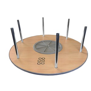 Aufbauetage für Ordnerdrehsäule buche