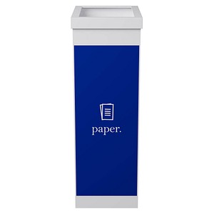 PAPERFLOW Mülleimer 60,0 l weiß, blau