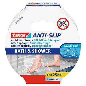 tesa BATH & SHOWER 55533-00000-11 Antirutschband 5 m x 25 mm, transparent - Image 2