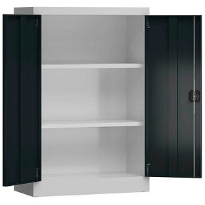 4061815855182 - Stahlschrank ClassiX X-530298 anthrazit lichtgrau 800 x 380 x 1200 cm aufgebaut  4061815855182 LÜLLMANN