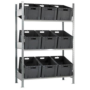 4004514259080 - Schrägbodenregal L MULTIplus150 13680 lichtgrau 1300 x 600 x 2000 cm