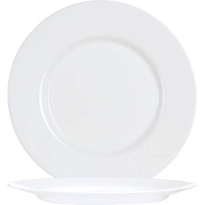 0883314368727 - Everyday Uni Flacher Teller 265 cm Blanc gehärtetes Glas spülmaschinen- & mikrowellengeeignet 6 St