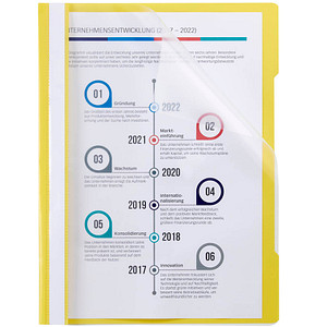 4022755913257 -  Schnellhefter Quality 014-2345-030-03 A4 gelb Polyvinylchlorid (PVC) Vorderdeckel transparent 4022755913257 Head