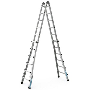 4003866424399 - Vielzweckleiter Variotec V silber 4x 6 Sprossen H 6400 cm