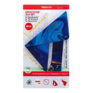 ARISTO Geodreieck-Set deep blue 16,0 und 22,5 cm - Büroshop24