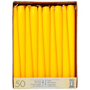 4002911179703 - Kerzen 17970 gelb 250x22mm (HxØ) ca 7 Stunden Brenndauer 4002911179703 50 Stück