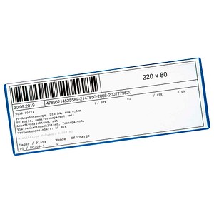 4052301086913 - Etikettentaschen blau 220 x 80 cm 10 St