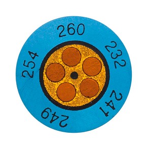 TESTO 0646 0075 - Mini-Temperaturindikator testoterm, +143 ... +166 °C, 10er-Pack