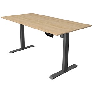 4044917453586 - Move 1 elektrisch höhenverstellbarer Schreibtisch eiche hell rechteckig T-Fuß-Gestell grau 1600 x 800 cm 4044917453586 - Move 1 elektrisch höhenverstellbarer Schreibtisch eiche hell rechteckig T-Fuß-Gestell grau 1600 x 800 cm