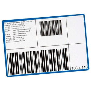 4052301086920 - Etikettentaschen blau 160 x 110 cm 10 St