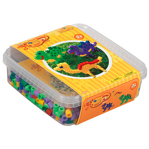 Hama® Bügelperlen Dinosaurier mehrfarbig 600 St.