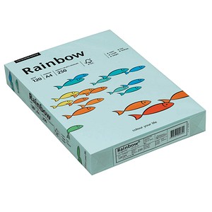Rainbow Kopierpapier COLOURED PAPER hellblau DIN A4 120 g/qm 250 Blatt Rainbow Kopierpapier COLOURED PAPER hellblau DIN A4 120 g/qm 250 Blatt
