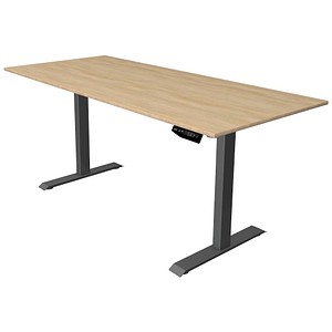 4044917453593 - Move 1 elektrisch höhenverstellbarer Schreibtisch eiche hell rechteckig T-Fuß-Gestell grau 1800 x 800 cm 4044917453593 - Move 1 elektrisch höhenverstellbarer Schreibtisch eiche hell rechteckig T-Fuß-Gestell grau 1800 x 800 cm