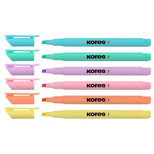 Kores Textmarker High Liner Plus, TM36246, 0,5-5mm  9023800362469 Kores 6 Stück