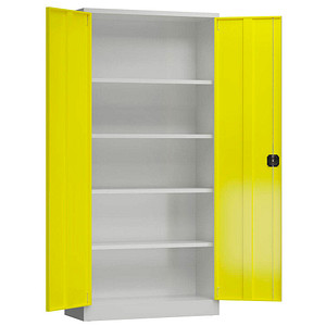 4061815604490 - Stahlschrank ClassiX X-530366 zinkgelb lichtgrau 920 x 600 x 1945 cm aufgebaut 4061815604490 LÜLLMANN 4061815604490 - Stahlschrank ClassiX X-530366 zinkgelb lichtgrau 920 x 600 x 1945 cm aufgebaut 4061815604490 LÜLLMANN