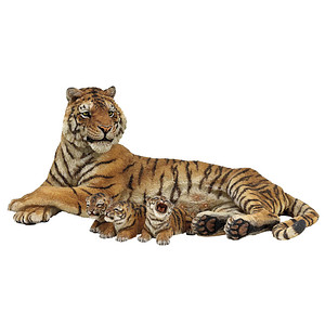 3465000501563 - 50156 Liegende Tigerin mit Babys Spielfigur 3465000501563 papo