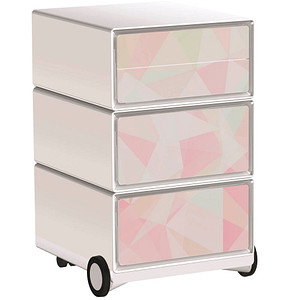 PAPERFLOW easyBox Colour Rollcontainer weiß, bunt 4 Auszüge 39,0 x 43,6 x 64,2 cm