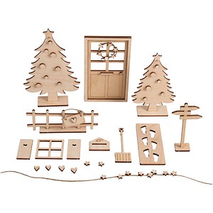 4006166936425 - Dekoartikel natur Wichteltür Lasse