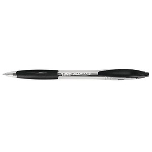 Bic Kugelschreiber Atlantis transparent/schwarz Mine 0,4mm Schreibfarbe schwarz 3086123001312 Bic