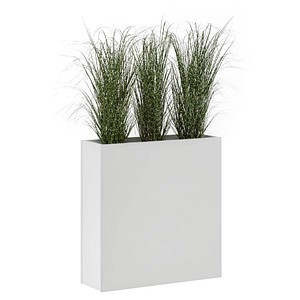 MÖBELPARTNER Pflanzkübel Holz 75,0 x 25,0 x 80,0 cm grau