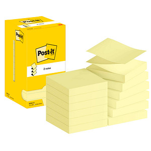 Post-it® Z-Notes Haftnotizen R330 gelb 12 Blöcke