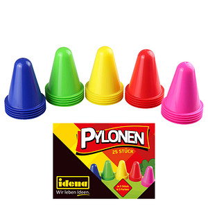 4064997406227 - 25 Spielzeug-Pylone mehrfarbig 80 cm 4064997406227 25 Stück