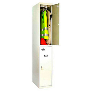 8435104936252 - Spind SIMONLOCKER DIY grau 8435104936252 2 Schließfächer 400 x 500 x 1800 cm 8435104936252 Simonrack