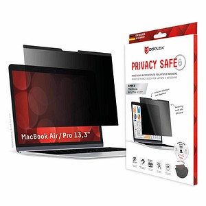 DISPLEX® Privacy Safe magnetische 2-Wege Display-Blickschutzfolie für Apple MacBook Air 13,3″, MacBook Pro 13,3“