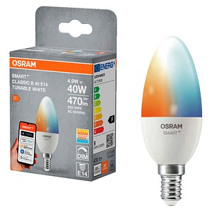 OSRAM LED-Lampe SMART+ MATTER Classic B40 E14 4,9 W matt, 1 St.