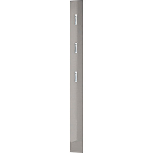 4005949325623 - GERMANIA Garderobenständer 3255-186 3 Haken Wandhalterung 15 x 4 x 170 cm Grau