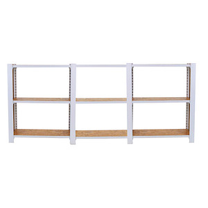 8425437127373 - Regal OFFICLICK 8425437127373 weiß braun 2400 x 300 x 1000 cm 8425437127373 Simonrack