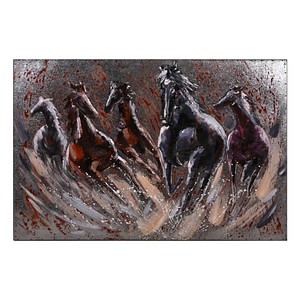 Garden Pleasure Wandbild 3D Fury grau, Metall