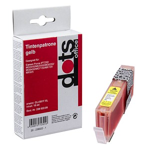 4250073723016 - Druckerpatrone 15190009-DOTS kompatibel zu Canon CLI-551 XL-Y gelb 4250073723016 Dots