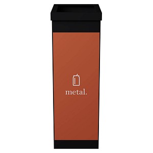 PAPERFLOW Mülleimer 60,0 l schwarz, orange