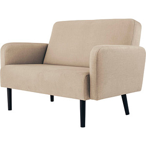 3660141954241 - 2-Sitzer Sofa LISBOA elfenbein schwarz Stoff 3660141954241 PAPERFLOW 3660141954241 - 2-Sitzer Sofa LISBOA elfenbein schwarz Stoff 3660141954241 PAPERFLOW