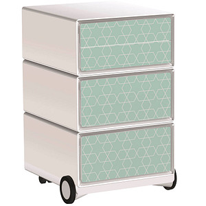3660141962147 - easyBox Colour Rollcontainer weiß bunt 4 Auszüge 390 x 436 x 642 cm