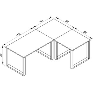 4051814433733 - Lona Schreibtisch anthrazit rechteckig U-Fuß-Gestell silber 2200 x 800 cm 4051814433733 - Lona Schreibtisch anthrazit rechteckig U-Fuß-Gestell silber 2200 x 800 cm